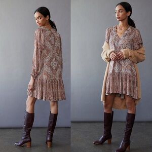 Anthropologie Saba Patterned Dress